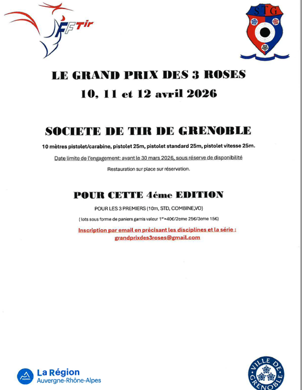GRAND PRIX DES 3 ROSES - ST GRENOBLE