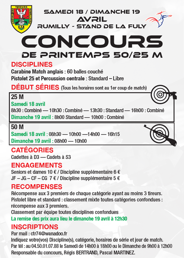 CONCOURS DE PRINTEMPS - CT RUMILLIENS