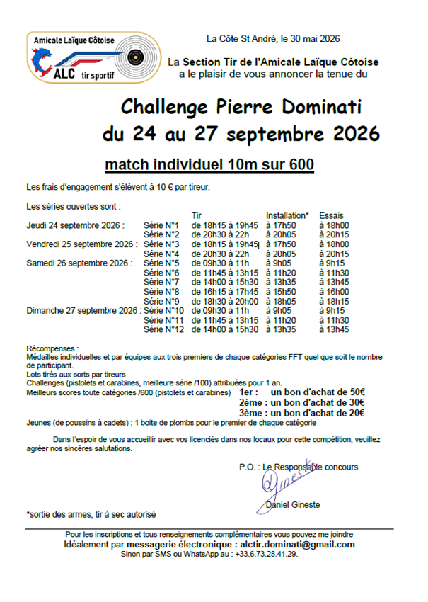 CHALLENGE PIERRE DOMINATI - AL COTOISE