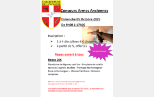 CONCOURS ARMES ANCIENNES DOUVAINE