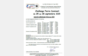 CHALLENGE PIERRE DOMINATI - AMICALE LAIQUE COTOISE